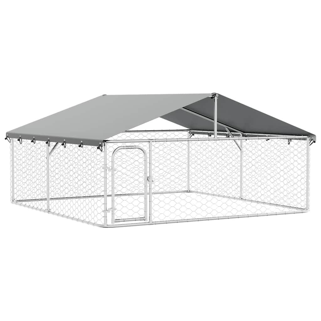 VIDAXL -Hundezwinger mit Dach 300x300x150 cm