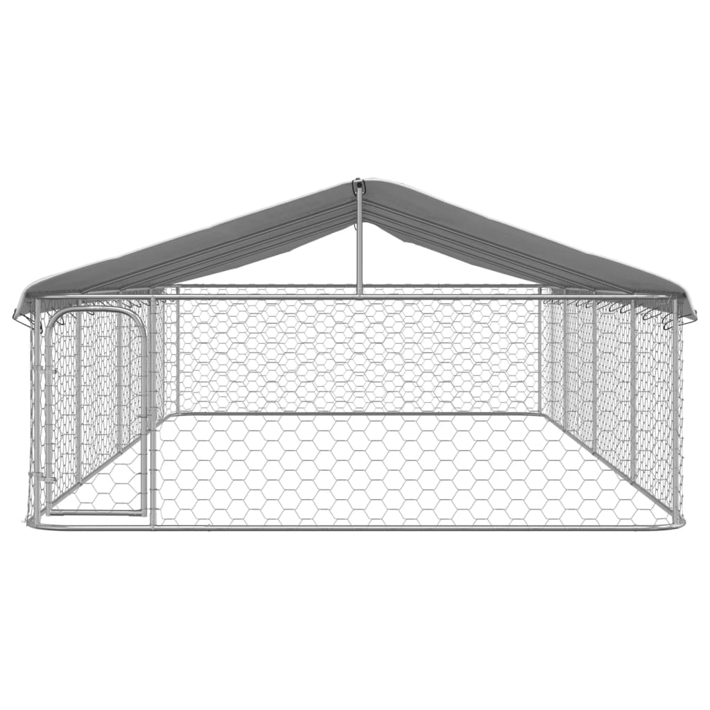 VidaXL dog kennel for outside with roof 600x300x150 cm