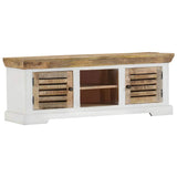 Vidaxl tv-meubel 110x30x40 cm massief mangohout