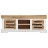 Vidaxl tv-meubel 110x30x40 cm massief mangohout