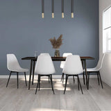 Vidaxl eetkamerstoelen 6 st pp wit