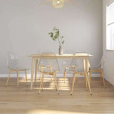 Vidaxl eetkamerstoelen 6 st pet transparant