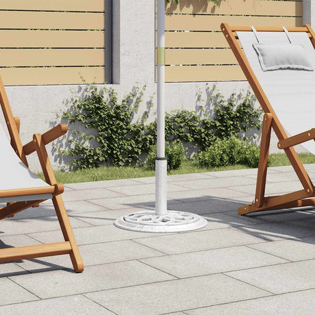 Vidaxl Parasol Fuß 44x44x31 cm Gusseisen weiß