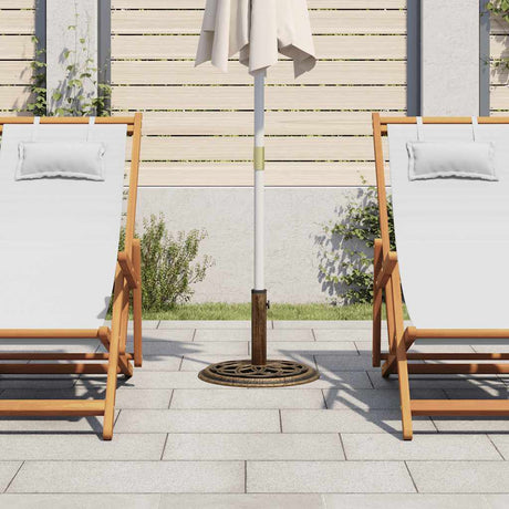 Vidaxl Parasol Fuß 44x44x31 cm Gusseisenbronzefarbe