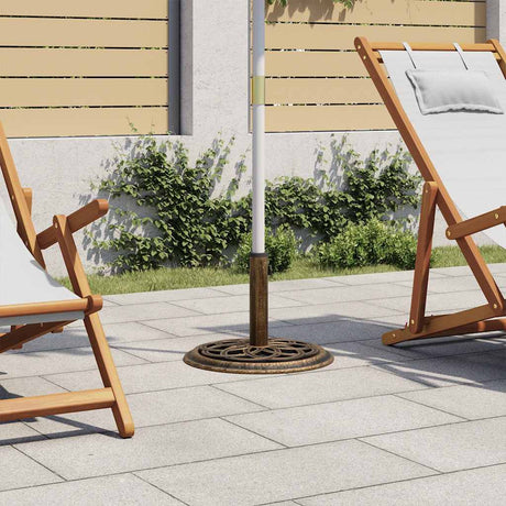 Vidaxl Parasol Fuß 44x44x31 cm Gusseisenbronzefarbe