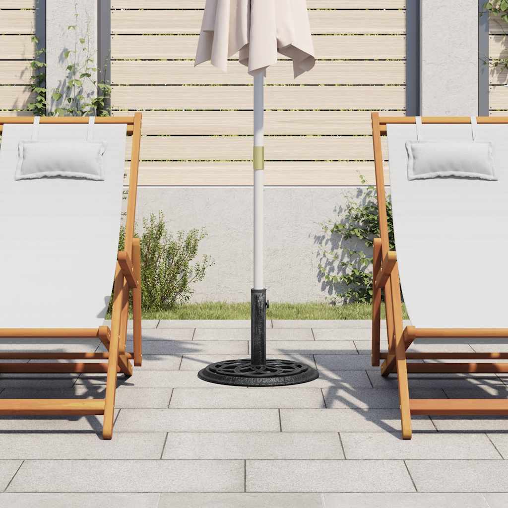 Vidaxl Parasol Foot 44x44x31 cm in ghisa nera