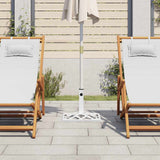 Vidaxl Parasol Fuß 44x44x31 cm Gusseisen weiß