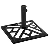 Vidaxl Parasol Foot 44x44x31 cm Gusseisen schwarz