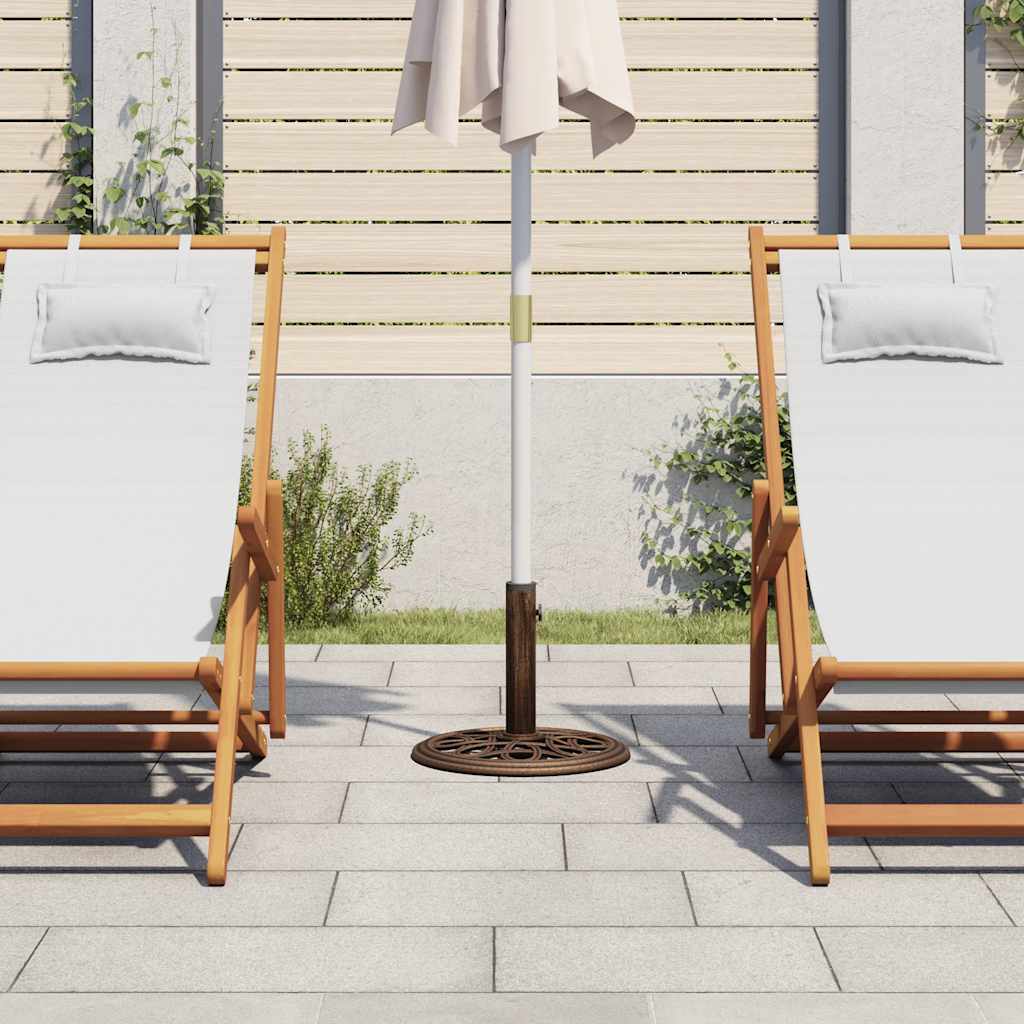 VIDAXL Parasol Fuß 40x40x32 cm Gusseisenbronze gefärbt