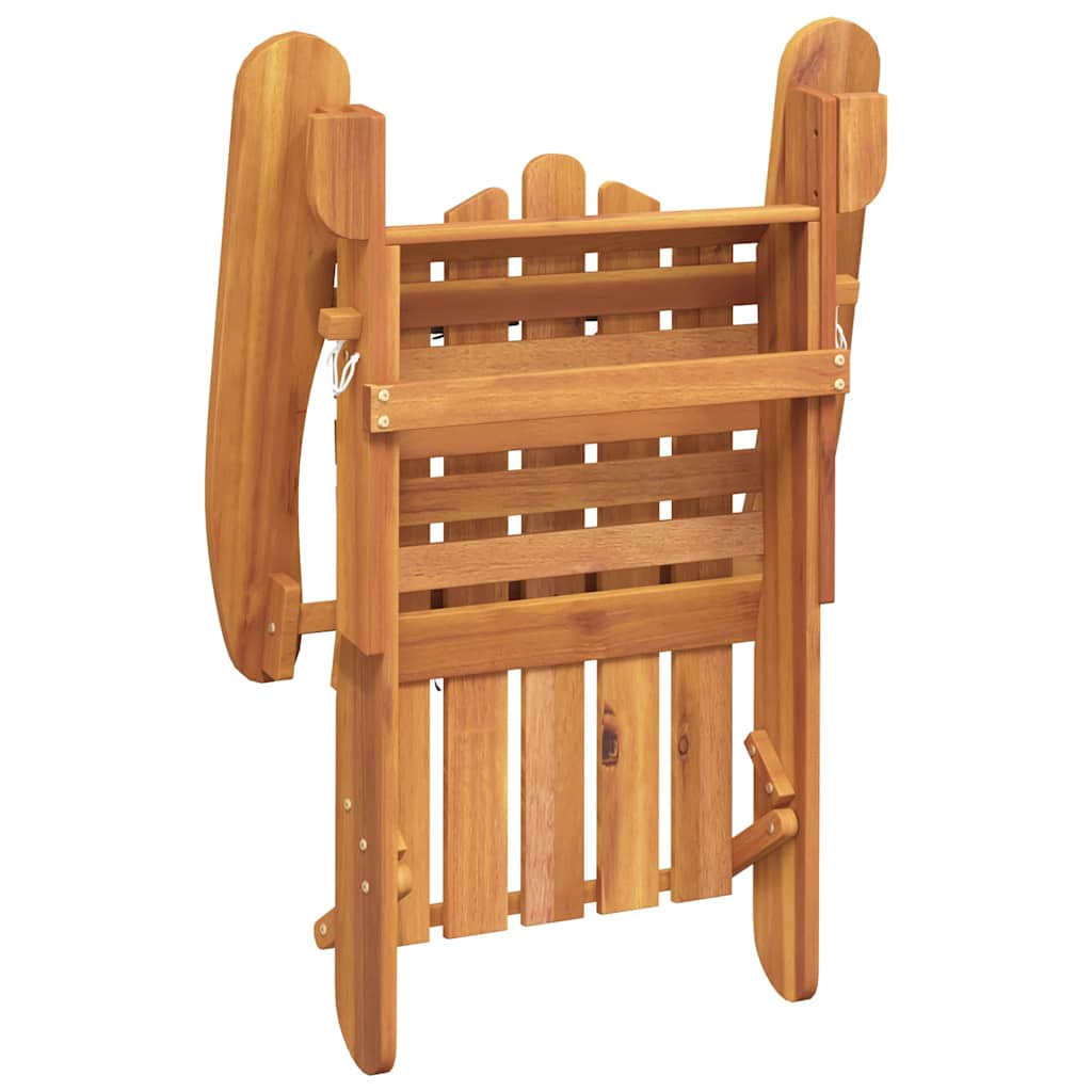 Vidaxl adirondack tuinstoel met voetensteun massief acaciahout