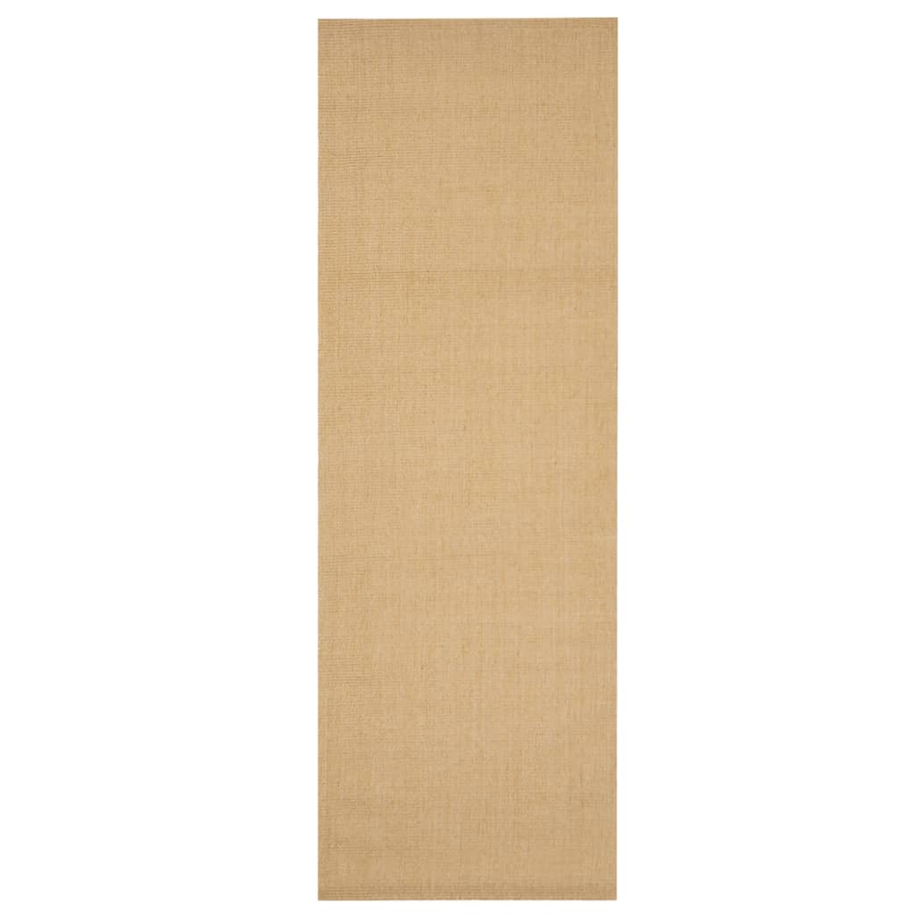 Vidaxl Teppich 66x200 cm Natural Sisal