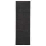 Vidaxl Teppich 66x200 cm Natural Sisal Schwarz