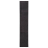 Vidaxl Teppich 66x350 cm Natural Sisal Schwarz