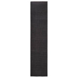 Vidaxl Rug 80x350 cm Natural Sisal Black