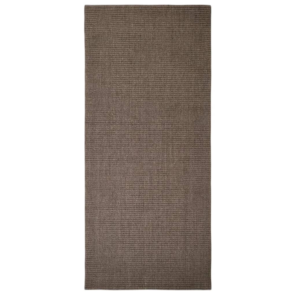 Vidaxl Rug 66x150 cm Natural Sisal Brown