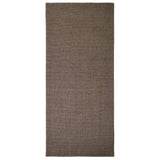 Vidaxl Rug 66x150 cm Natural Sisal Brown