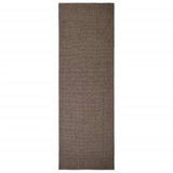 Vidaxl Rug 66x200 cm Natural Sisal Brown