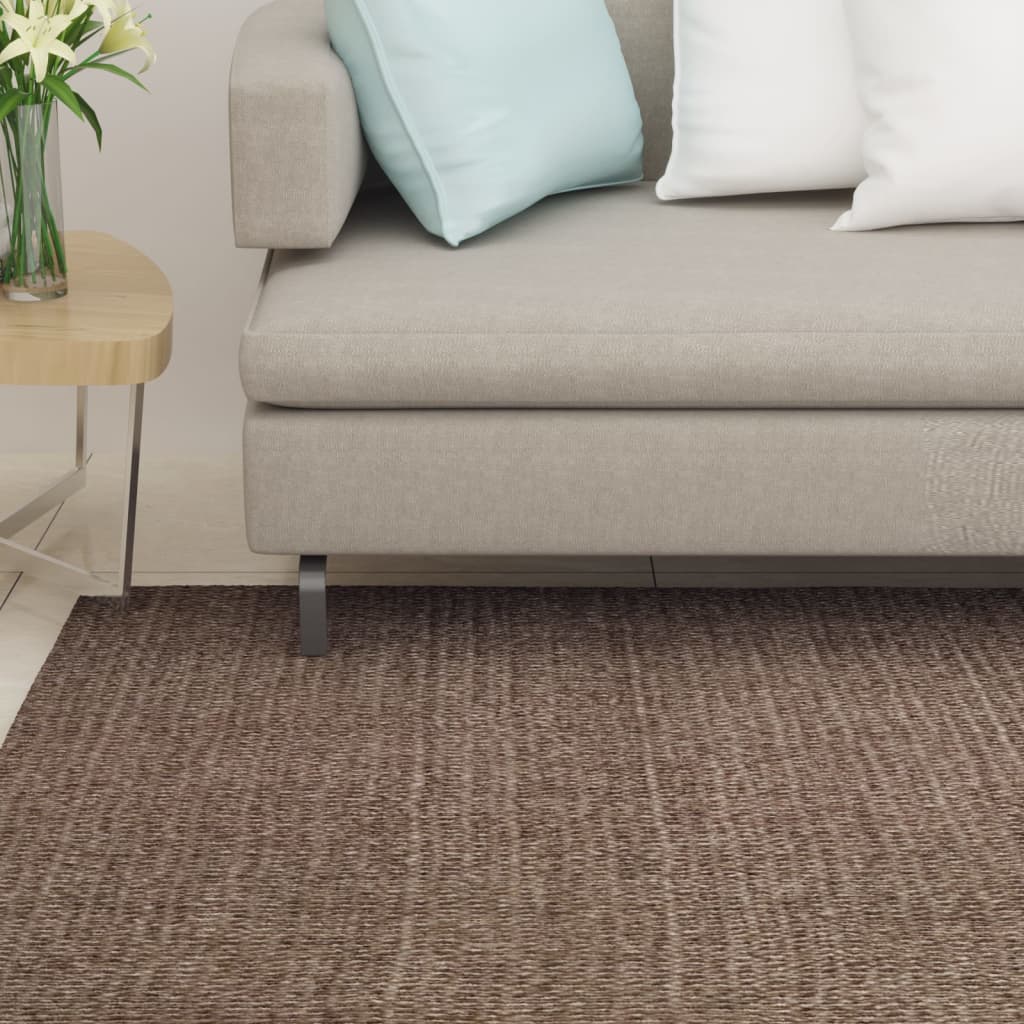 Vidaxl Rug 66x200 cm Natural Sisal Brown