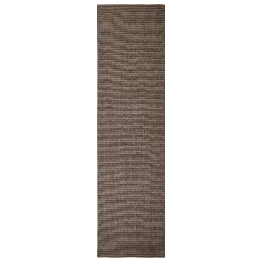 Vidaxl Rug 66x250 cm Natural Sisal Brown