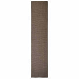 Vidaxl vloerkleed 66x300 cm natuurlijk sisal bruin