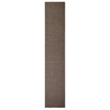 Vidaxl Teppich 66x350 cm Natural Sisal Braun