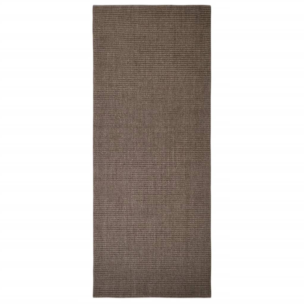 Vidaxl Rug 80x200 cm Natural Sisal Braun