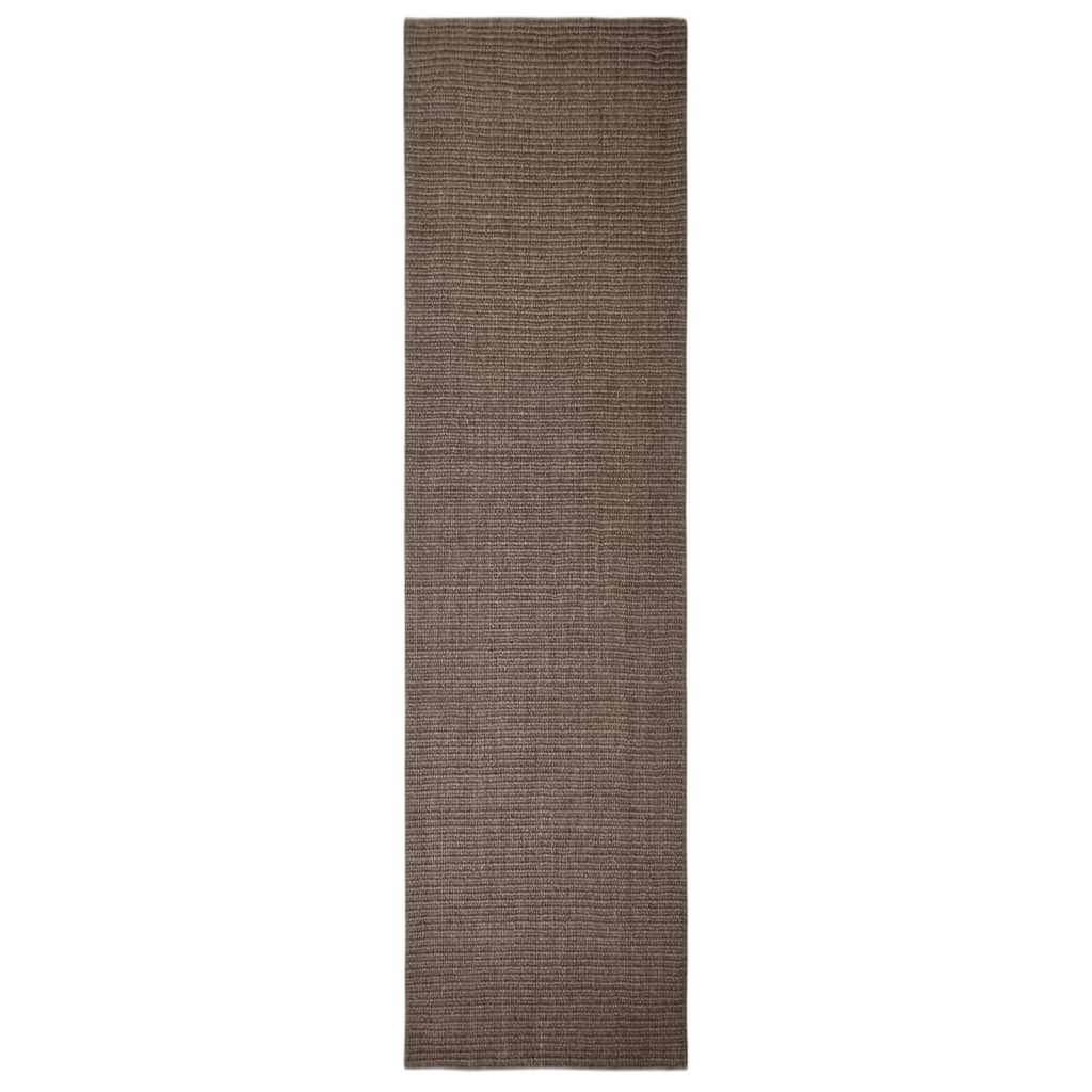 Vidaxl Rug 80x300 cm Natural Sisal Braun