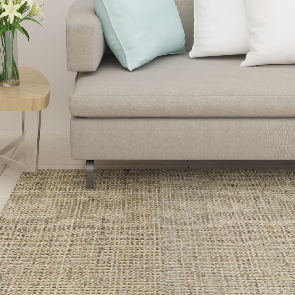 Vidaxl Rug 66x200 cm Natural Sisal Green