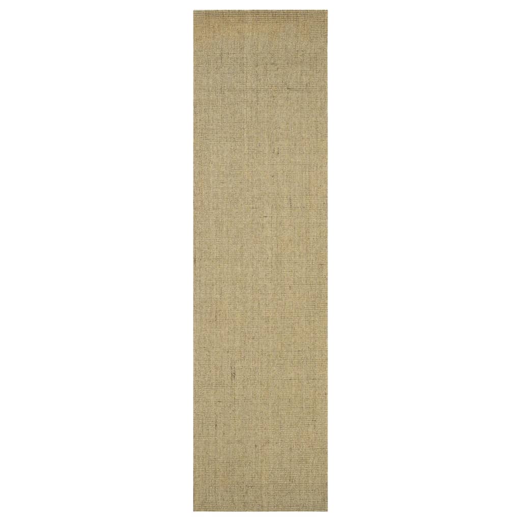 Viaxl tapis 66x250 cm Green de sisal naturel