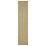 Vidaxl Teppich 66x300 cm Natural Sisal Green