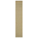 Vidaxl Teppich 66x350 cm Natural Sisal Green