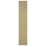 Vidaxl Teppich 66x350 cm Natural Sisal Green