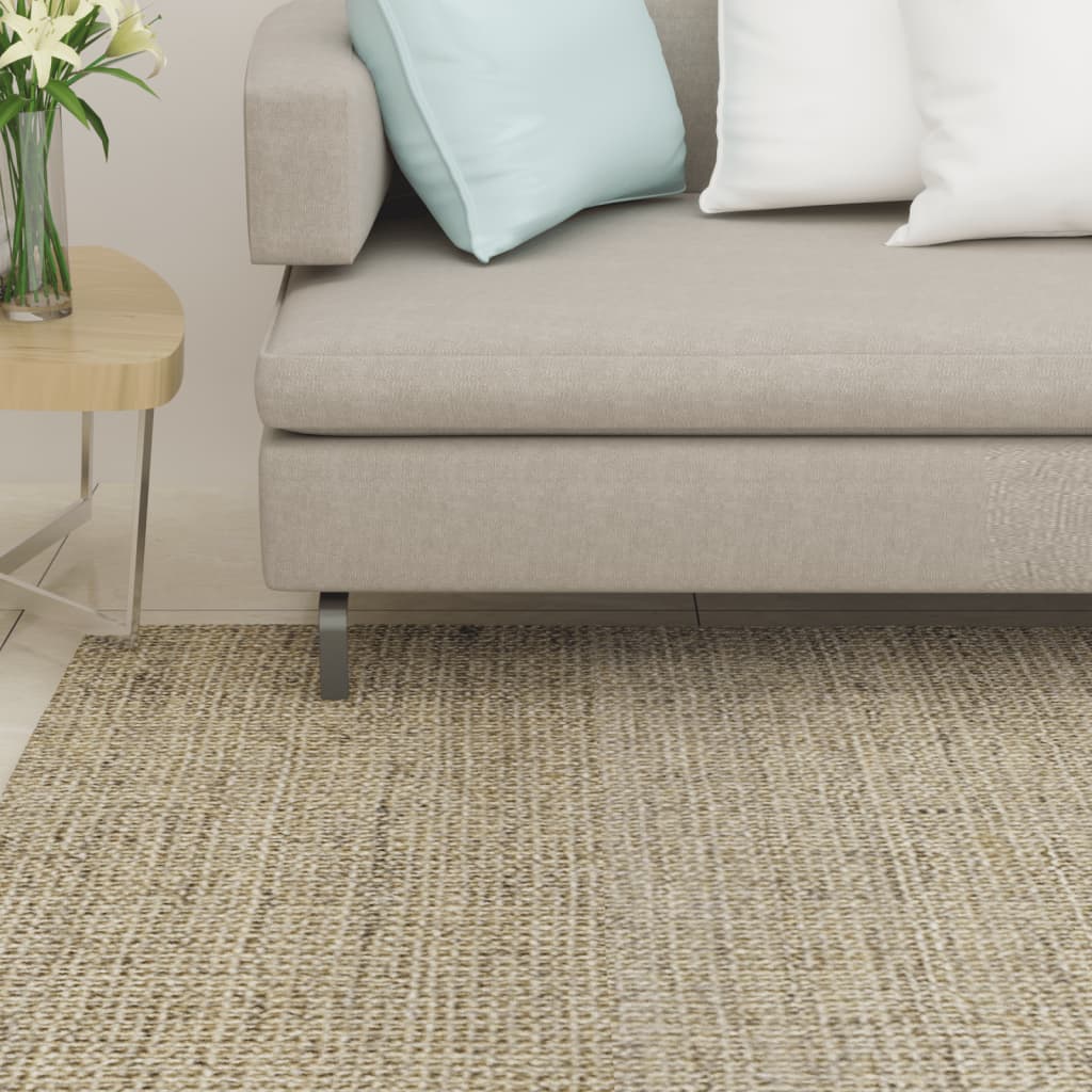 Vidaxl Rug 80x200 cm Natural Sisal Green