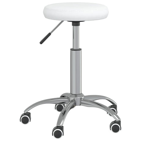 Vidaxl Massagehocker Künstliches Leder weiß