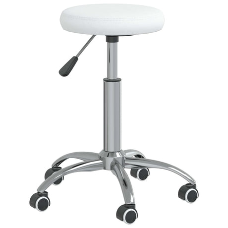 Vidaxl Massagehocker Künstliches Leder weiß