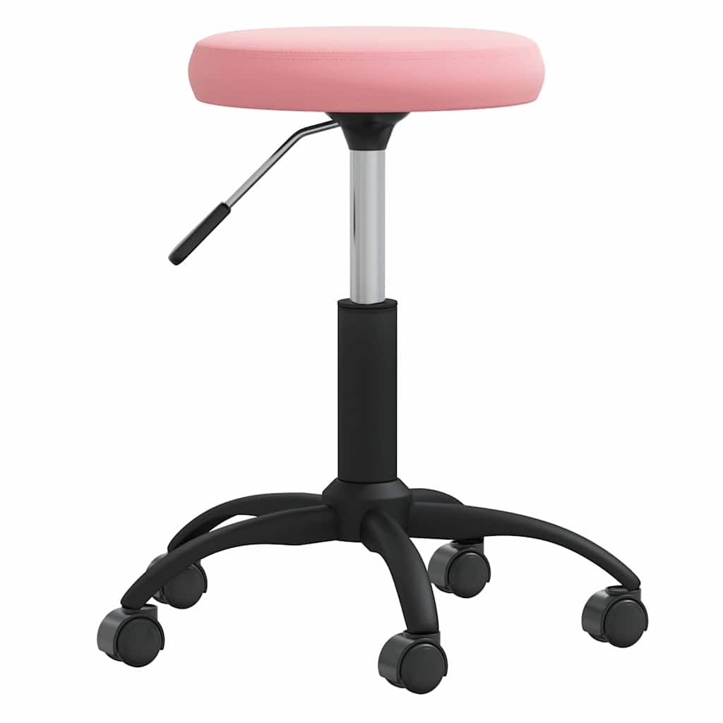 Vidaxl eetkamerstoel fluweel roze