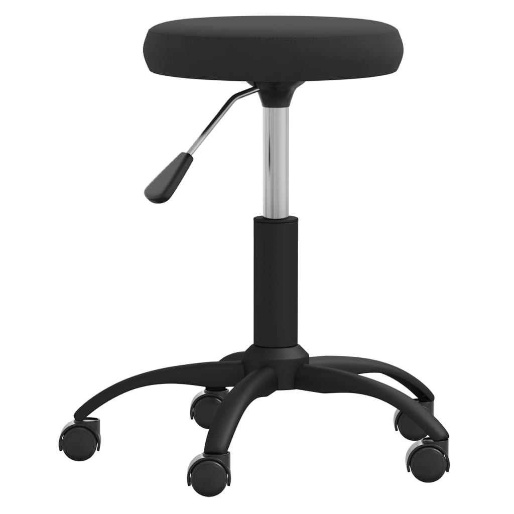 Vidaxl -Massagehocker Velvet Schwarz