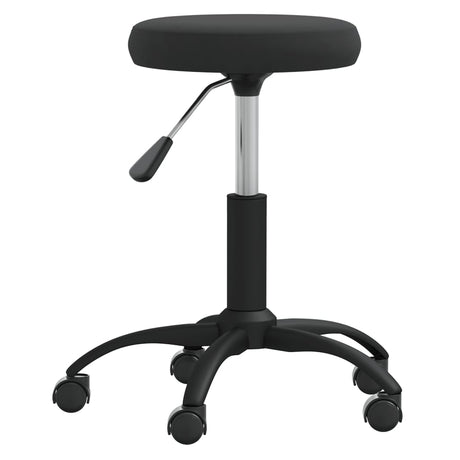 Vidaxl -Massagehocker Velvet Schwarz