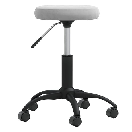 Vidaxl Massage Stuhl Velvet Hellgrau