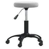 Vidaxl Massage Stuhl Velvet Hellgrau