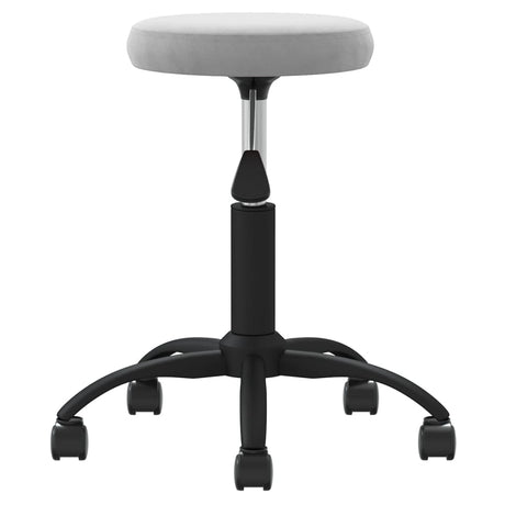 Vidaxl Massage Stuhl Velvet Hellgrau