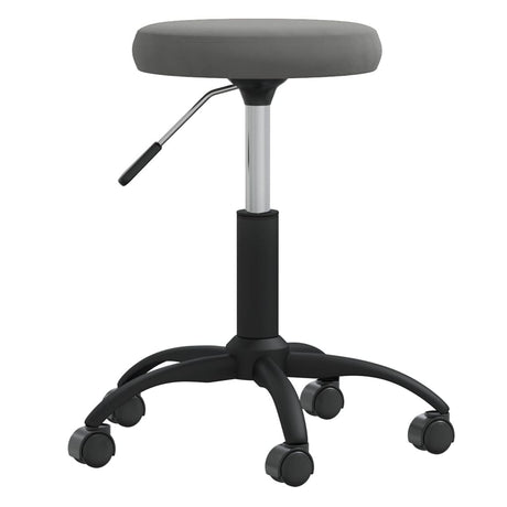 Vidaxl Massage Stuhl Velvet Dunkelgrau