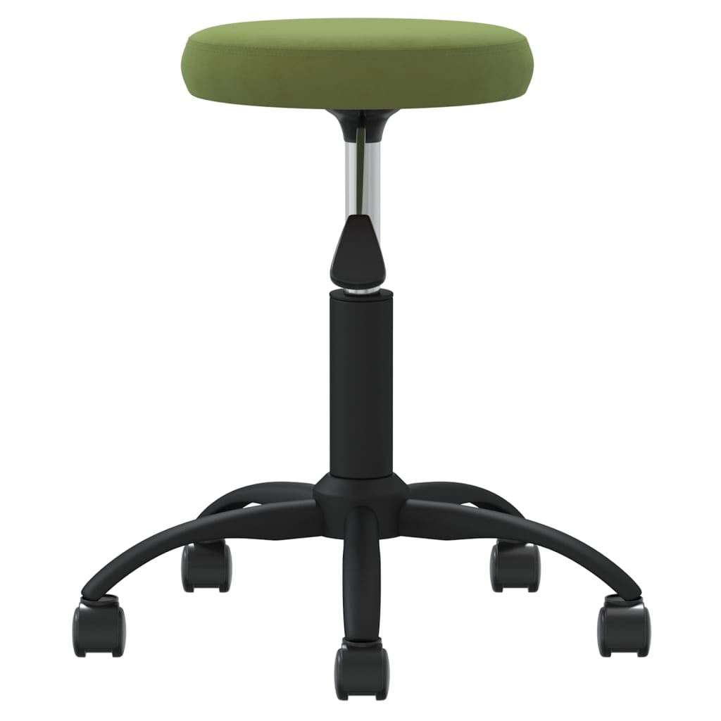 VidaXL Massagehocker Samt hellgrün