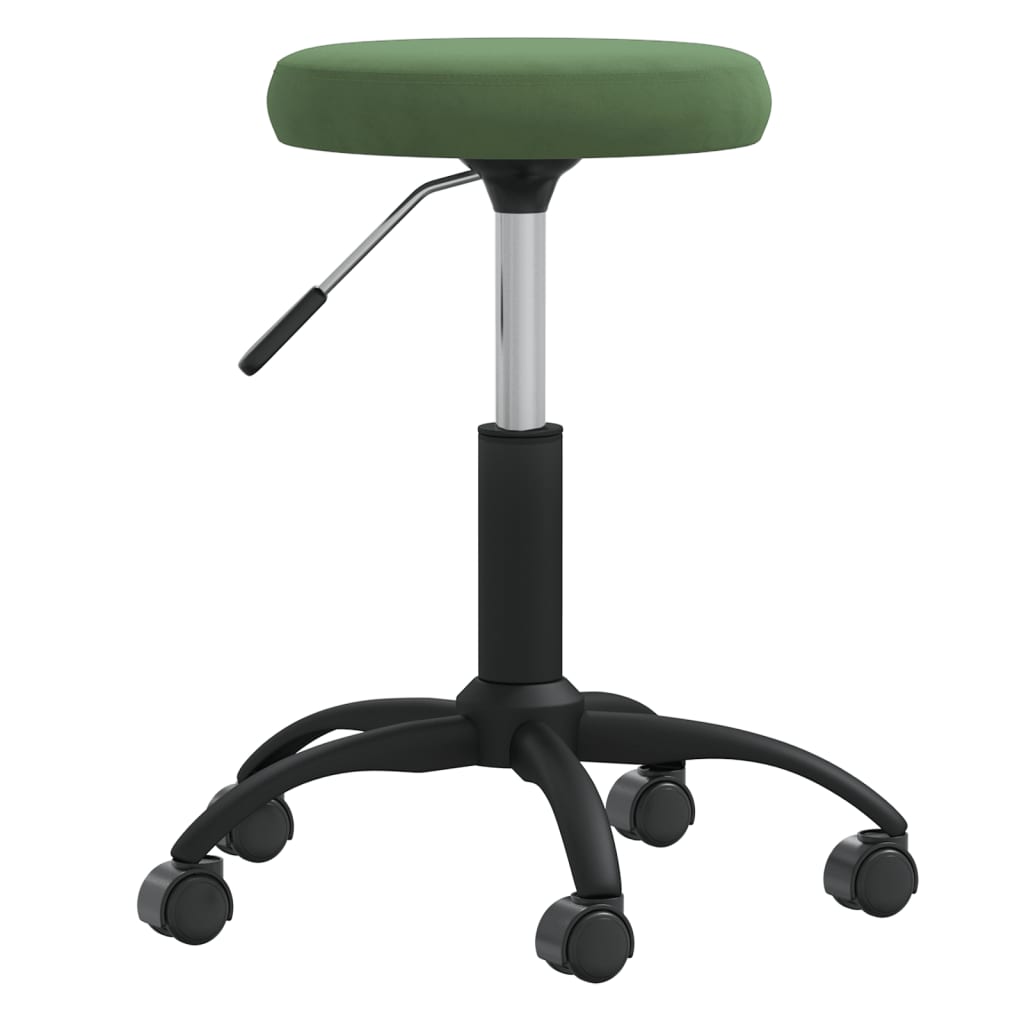 VidaXL Massagehocker Samt dunkelgrün