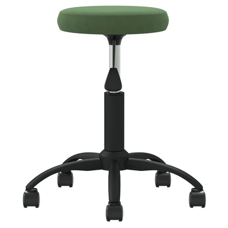 VidaXL Massagehocker Samt dunkelgrün