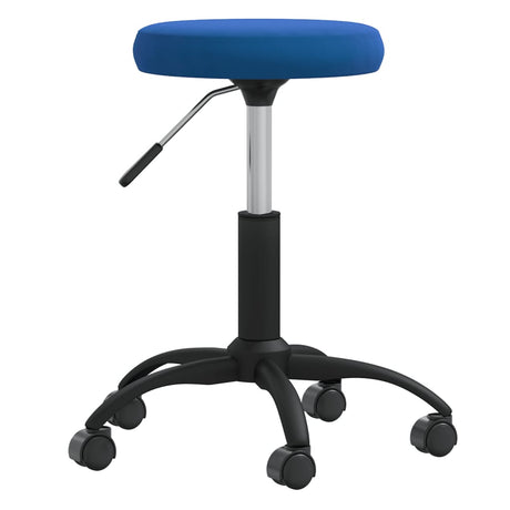 VidaXL Massagehocker Samtblau