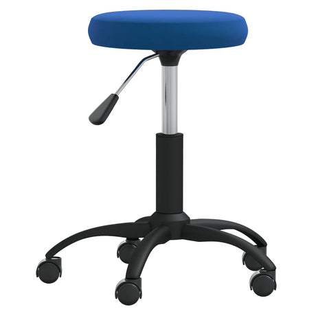 VidaXL Massagehocker Samtblau