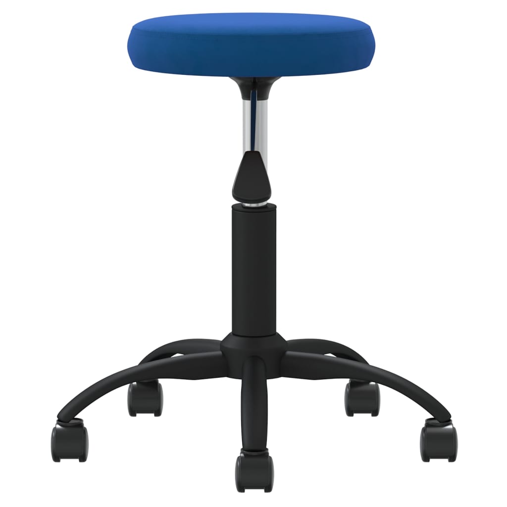 Vidaxl massagekruk fluweel blauw