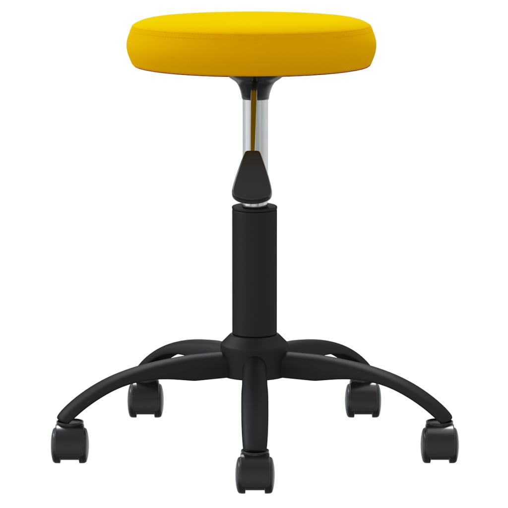 VidaXL Massagehocker Samt senfgelb