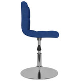 Vidaxl eetkamerstoelen draaibaar 4 st stof blauw